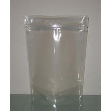 500g Clear/Clear Stand Up Pouch w Zip Lock  (1000pcs/box) ($0.25 per bag)